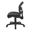 Scranton & Co Contemporary Fabric Ergonomic Task Office Chair in Black