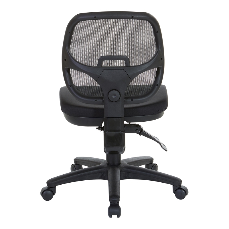 Scranton & Co Contemporary Fabric Ergonomic Task Office Chair in Black