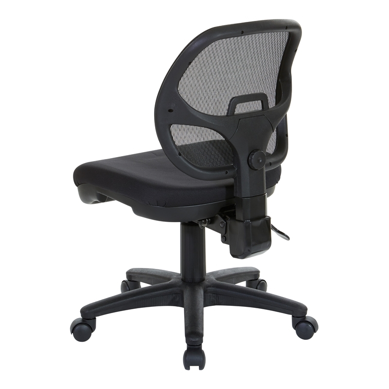 Scranton & Co Contemporary Fabric Ergonomic Task Office Chair in Black