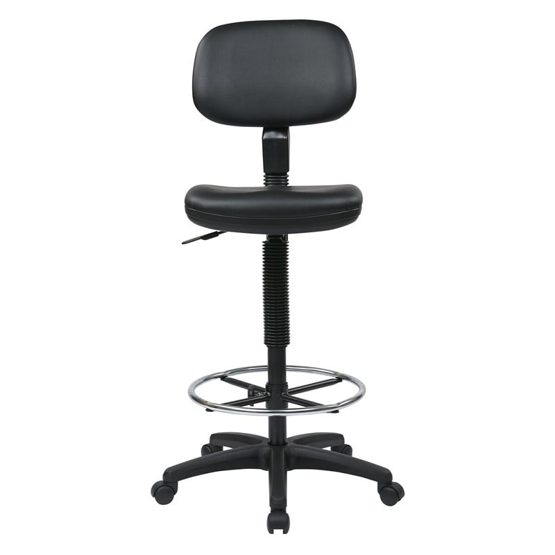 Scranton & Co Sculptured Seat and Back Vinyl Drafting Chair