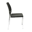 Scranton & Co Straight Leg Stacking Chair in Black (Set of 4)