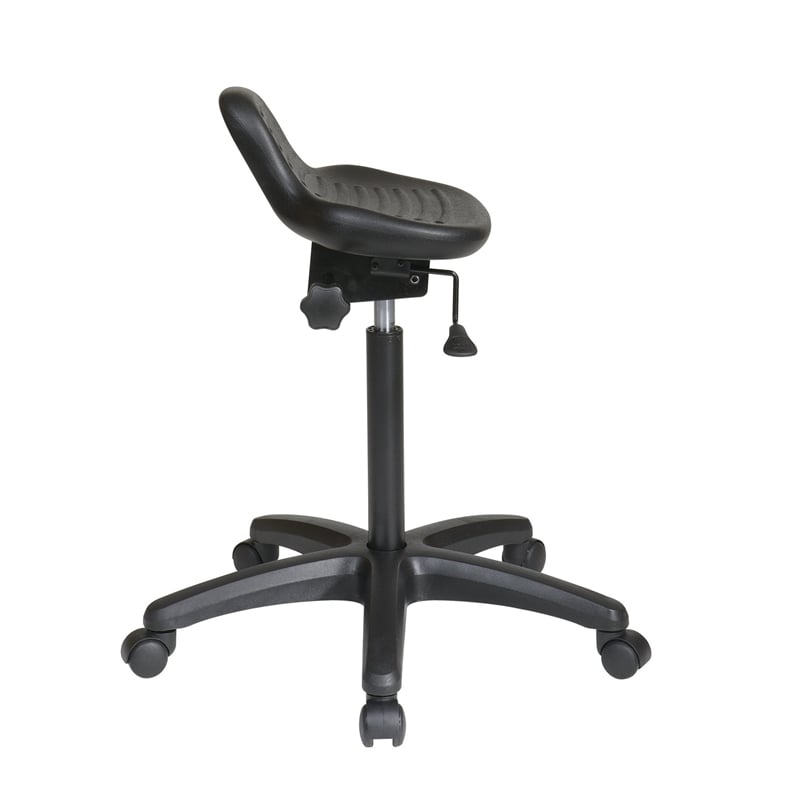 Scranton & Co Adjustable Drafting Chair in Black