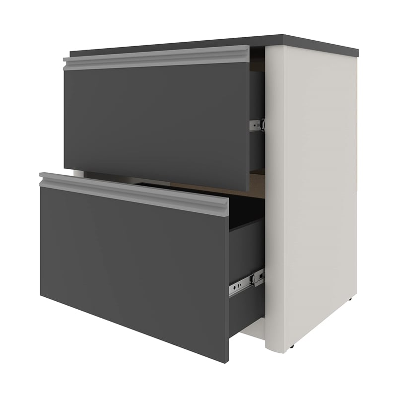 Scranton & Co Melamine Slate and Sandstone Lateral File Rectangular 30.8
