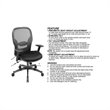 Scranton & Co Eco Leather Mesh Back Office Chair in Black
