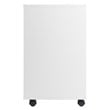 Scranton & Co 5-Drawer Modern Wood Mobile File Cabinet in White