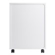 Scranton & Co 5-Drawer Modern Wood Mobile File Cabinet in White