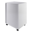 Scranton & Co 5-Drawer Modern Wood Mobile File Cabinet in White