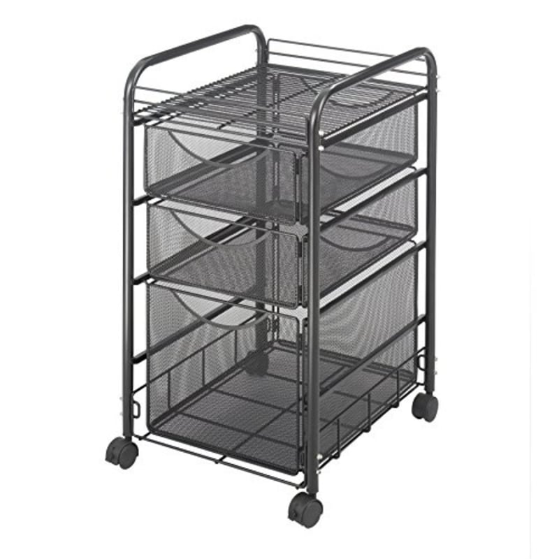 Scranton & Co 3 Drawer Mesh File Cart