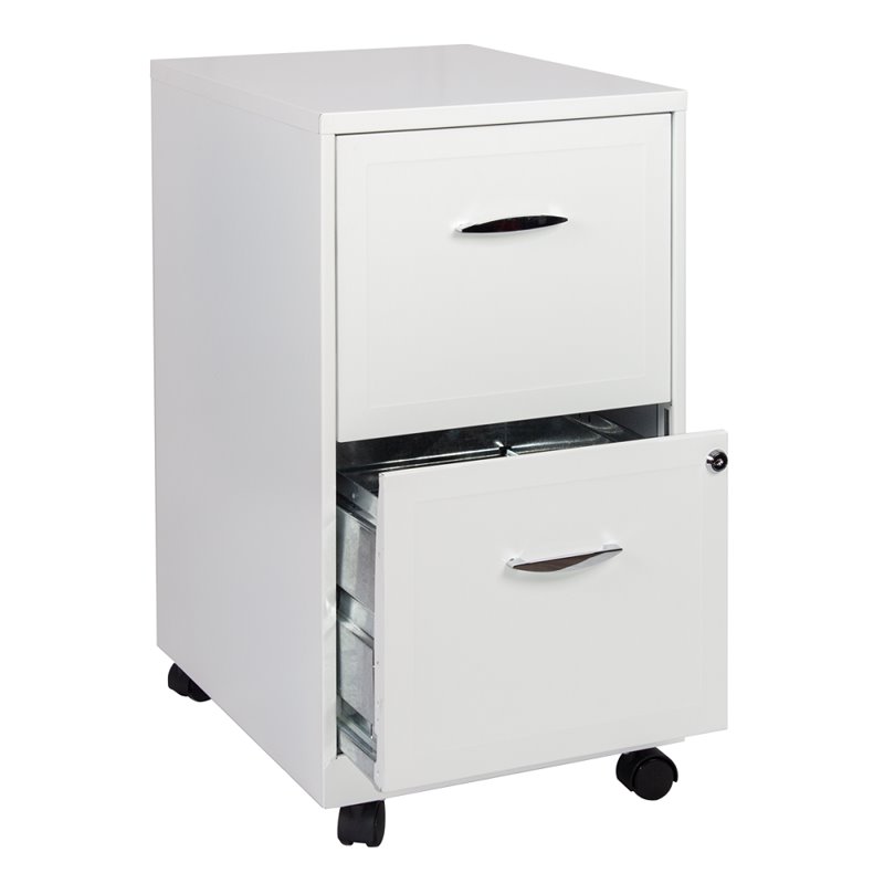 Scranton Co 2 Drawer Steel File Cabinet In White Sc 449913