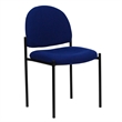 Scranton & Co Side Stacking Chair in Black and Blue