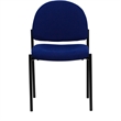 Scranton & Co Side Stacking Chair in Black and Blue