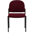 Scranton & Co Side Stacking Chair in Black and Burgundy