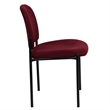 Scranton & Co Side Stacking Chair in Black and Burgundy