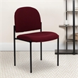 Scranton & Co Side Stacking Chair in Black and Burgundy