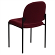 Scranton & Co Side Stacking Chair in Black and Burgundy