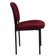 Scranton & Co Side Stacking Chair in Black and Burgundy