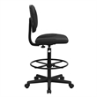 Scranton & Co Patterned Ergonomic Drafting Chair in Black