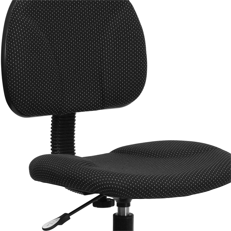 Scranton & Co Patterned Ergonomic Drafting Chair in Black