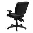 Scranton & Co Leather Mid-Back Task Office Chair with Arms