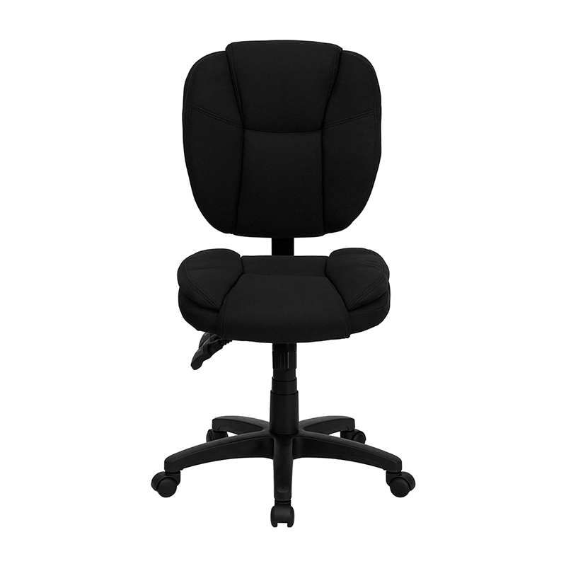 Scranton & Co Mid-Back Ergonomic Task Office Chair in Black