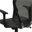 Scranton & Co Modern Mesh Fabric Mid-Back Office Chair in Dark Gray