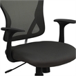 Scranton & Co Modern Mesh Fabric Mid-Back Office Chair in Dark Gray