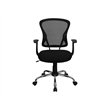 Scranton & Co Mid-Back Mesh Office Chair in Black
