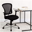 Scranton & Co Mid-Back Mesh Office Chair in Black