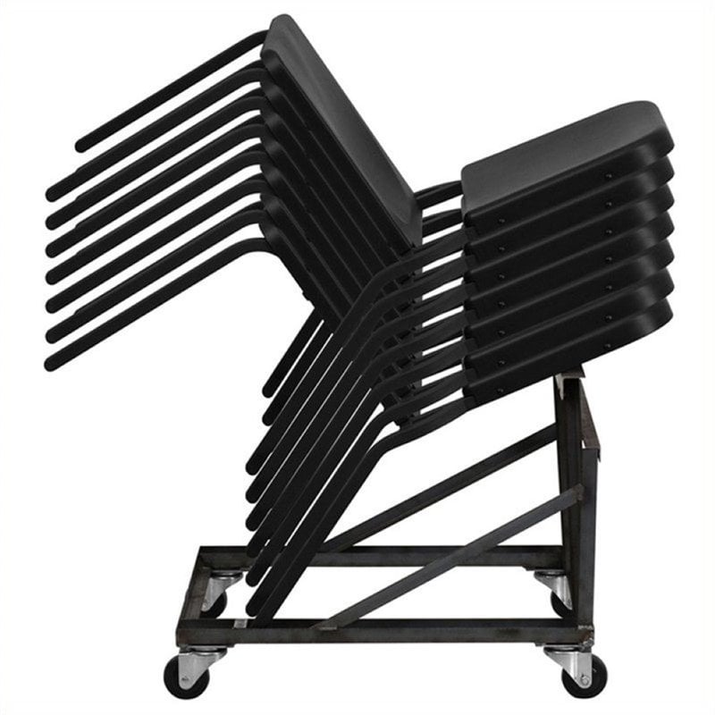 Scranton & Co Stacking Chair in Black