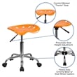 Scranton & Co Adjustable Bar Stool in Orange