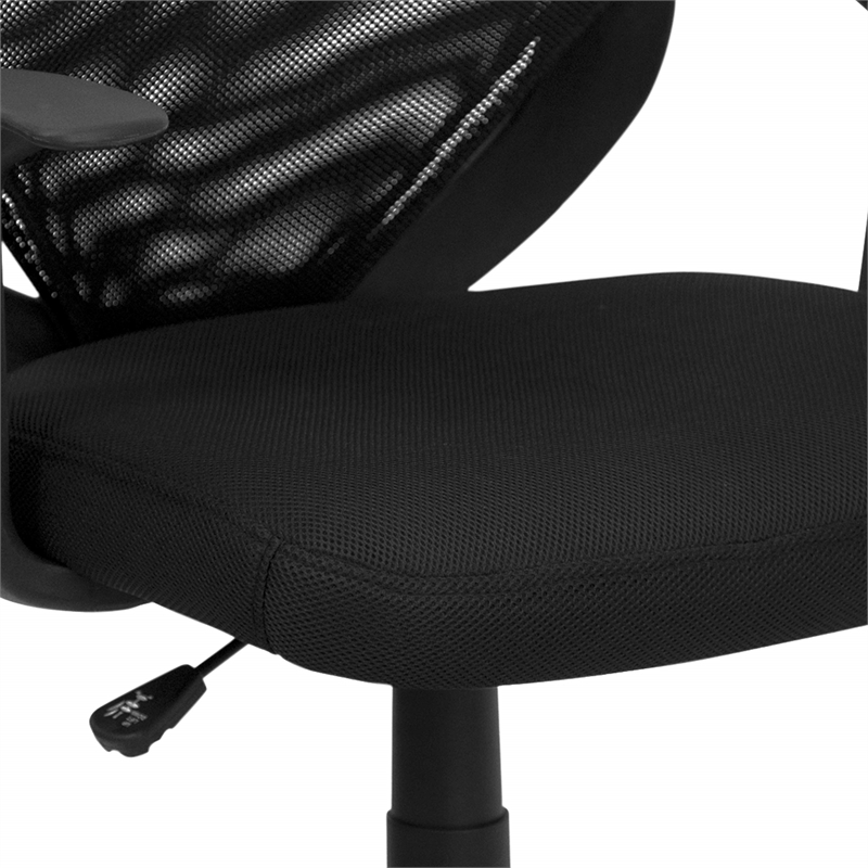 Scranton & Co Mid-Back Mesh Office Chair in Black