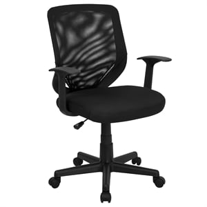 Scranton & Co Mid-Back Mesh Office Chair in Black
