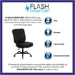 Scranton & Co Leather Office Chair with Extra Wide Seat in Black