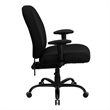 Scranton & Co Fabric Office Chair with Arms in Black