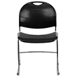 Scranton & Co Stacking Chair with Handle in Black
