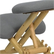 Scranton & Co Mobile Ergonomic Kneeling Office Chair in Gray