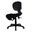 Scranton & Co Mobile Ergonomic Kneeling Office Chair in Black