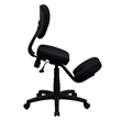 Scranton & Co Mobile Ergonomic Kneeling Office Chair in Black
