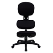 Scranton & Co Mobile Ergonomic Kneeling Office Chair in Black