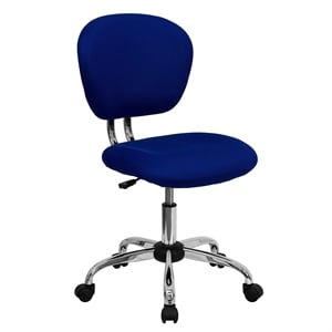 Scranton & Co Mid-Back Mesh Task Office Chair in Blue