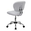 Scranton & Co Modern Mesh Fabric Mid-Back Task Office Chair in White