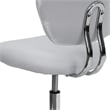 Scranton & Co Modern Mesh Fabric Mid-Back Task Office Chair in White