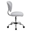 Scranton & Co Modern Mesh Fabric Mid-Back Task Office Chair in White