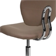 Scranton & Co Mid-Back Mesh Task Office Chair in Coffee Brown