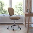 Scranton & Co Mid-Back Mesh Task Office Chair in Coffee Brown