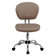 Scranton & Co Mid-Back Mesh Task Office Chair in Coffee Brown