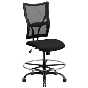 Scranton & Co Mesh Drafting Chair in Black