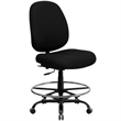 Scranton & Co Drafting Chair with Extra Wide Seat in Black