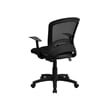 Scranton & Co Mid-Back Mesh Office Chair with Padded Seat in Black