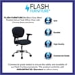 Scranton & Co Mid-Back Mesh Task Office Chair with Arms in Gray